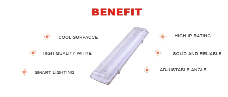 Waterproof Fluorescent Lighting Fixture IP65 Explosion Proof T8/T5 Cover 2X36W