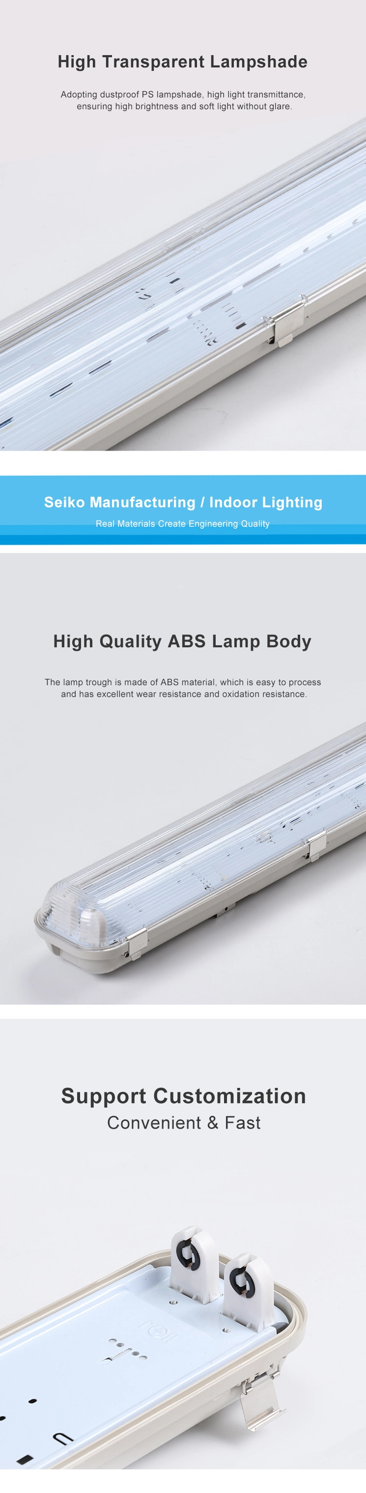 Fire Emergency Light LED Isolated Tri-proof Light LED Tube Light Tube Lighting Fluorescent Light Tubes LED Fluorescent Light LED Tube Light Fixture