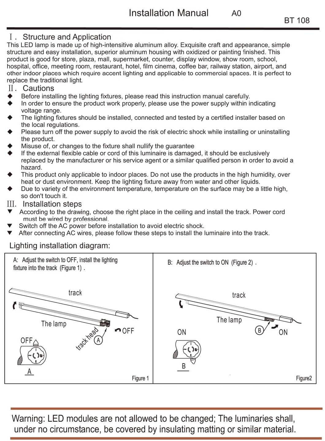 High Lumens Explosion Proof IP65 Waterproof Outdoor Lighting 12W SMD 5050 Bar Recessed LED Linear Light