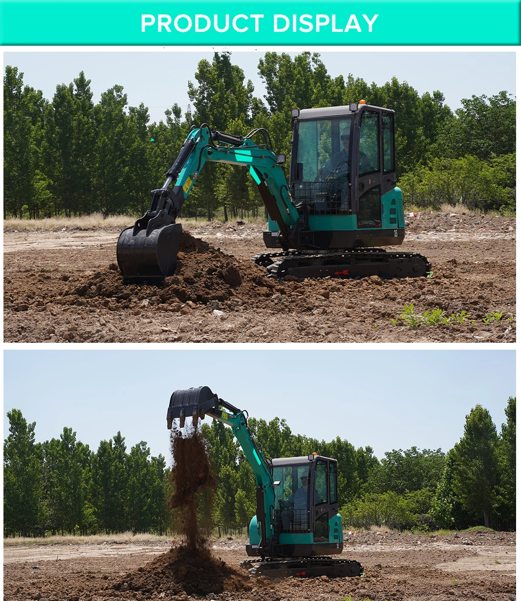 New Portable Hydraulic Mining Crawler Backhoe Excavator Small Excavator