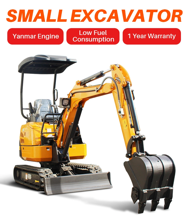 1.8 Ton Mini Excavator Xn18 Mini Crawler Hydraulic Excavator