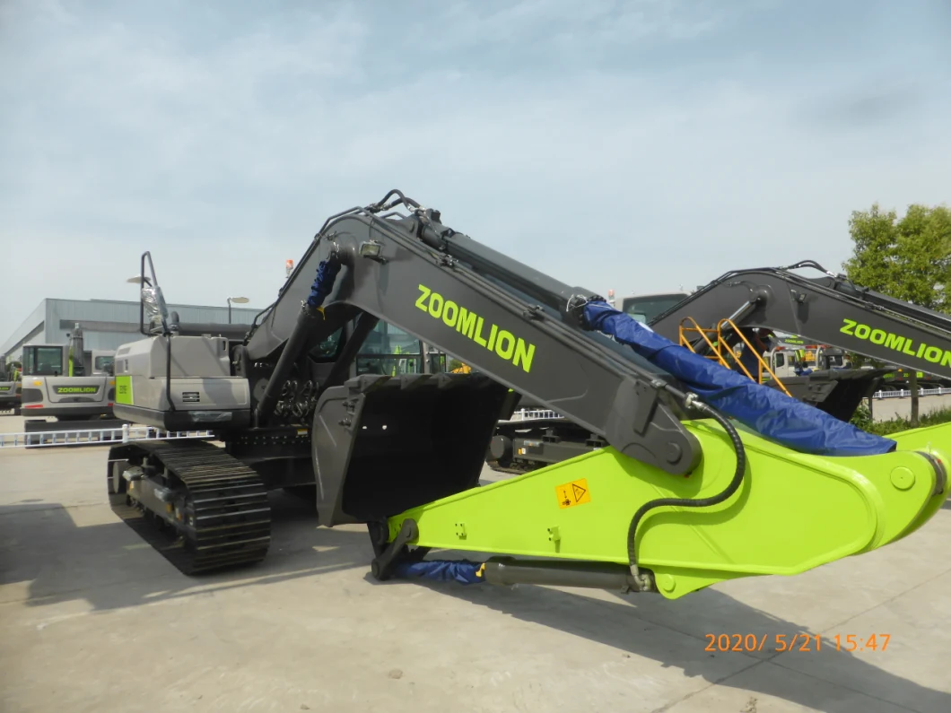 Zoomlion Official Manufacturer 48 Tons Cummins Engine Hydraulic Crawler Large Excavator for Big Digging and Breaking
