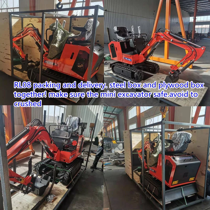 Tailless Rotation Mini Excavator China Made Mini Excavator with Boom Swing Rubber Track