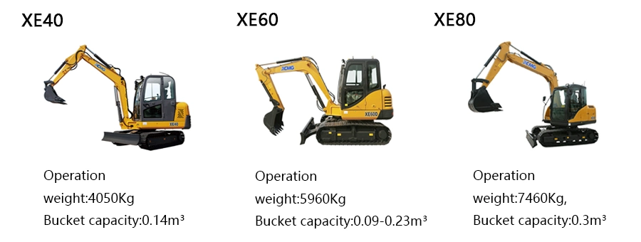 XCMG Official 1.5 Ton- 100 Ton Mini Small Digger Excavator, Hydraulic Wheel Excavator, Mining Crawler Excavator Machine, China New Excavator with Parts for Sale