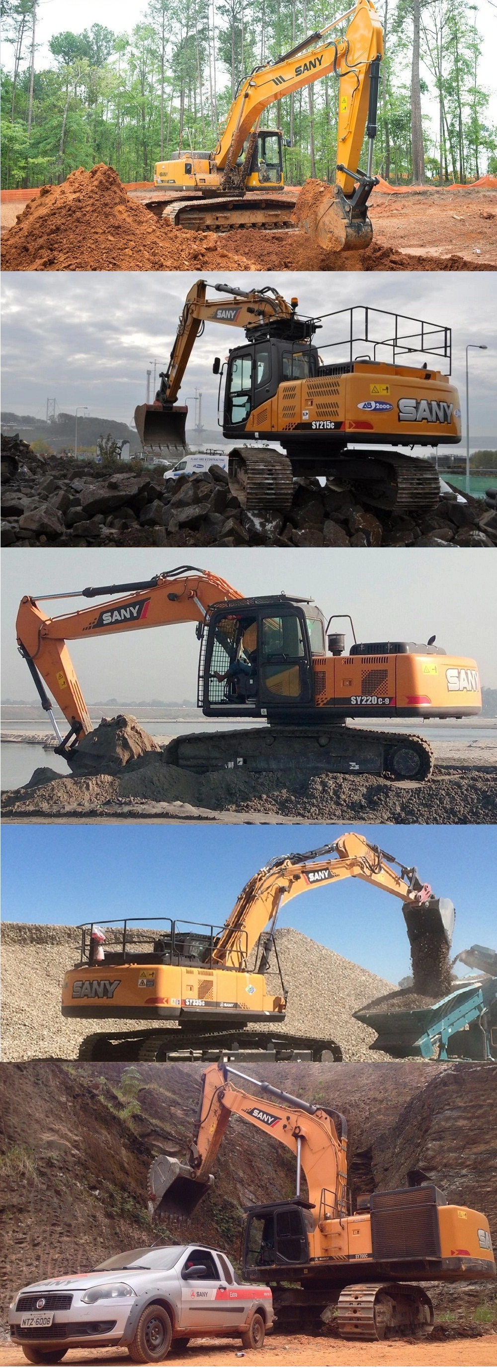 Sany Large Excavator Sy365h Stone Excavation Machine in Africa