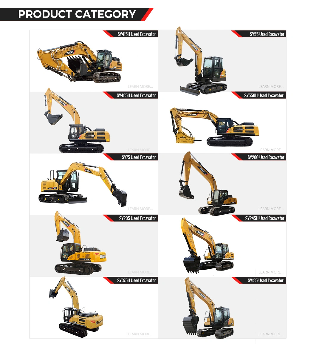 49.5 Tons Sy485h Excavator of High Reliability Digging Equipment for Trench Digging Machine