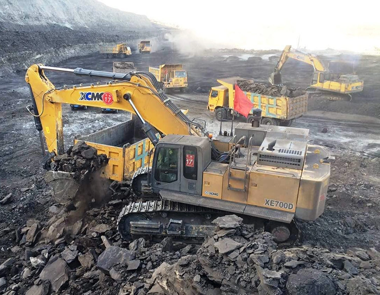 XCMG Official Manufacturer Xe700d Mining Excavator 70 Ton Large Hydraulic Crawler Excavator Price