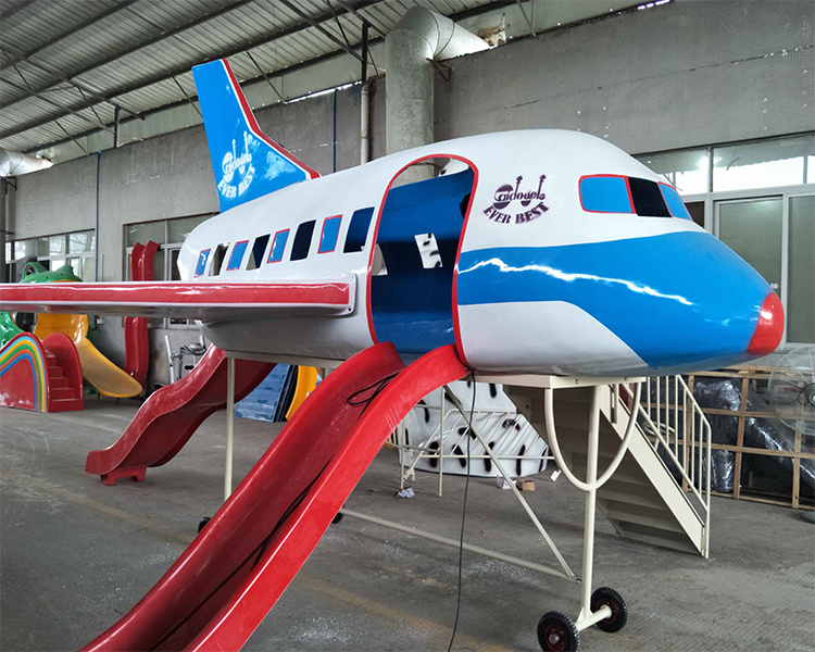 Kids World's Biggest Airplane Model Outdoor Playground Price with Slide