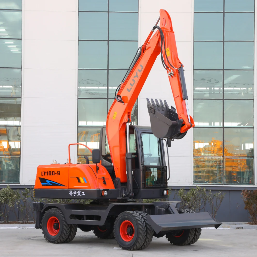 Zero Defect Ly95 Mini Excavator with Accessories Swing Boom