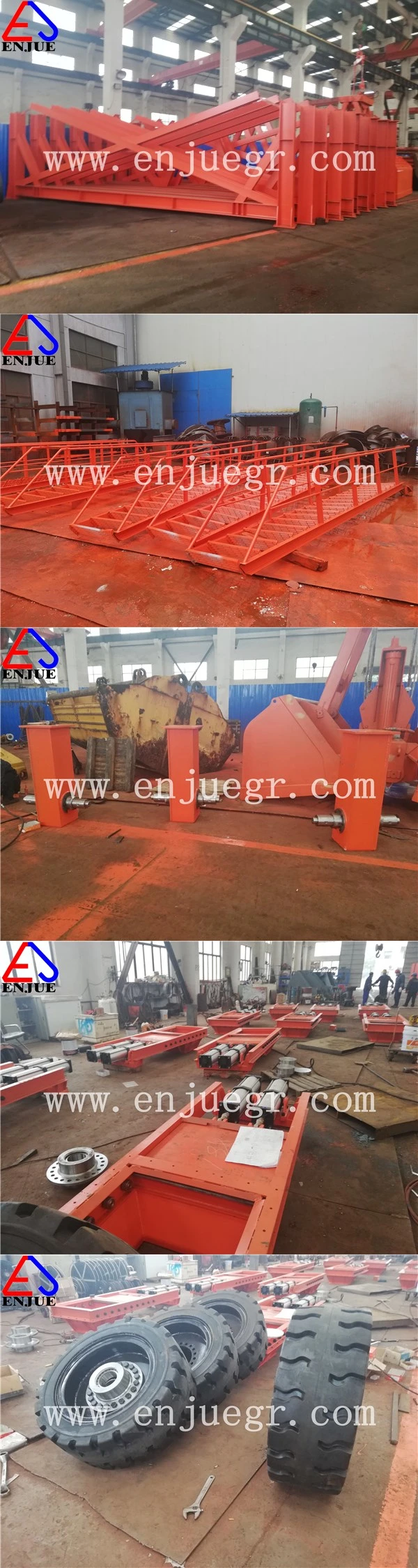 Enjue Tyre Mounted Truck Loading Hopper with Dust Control System