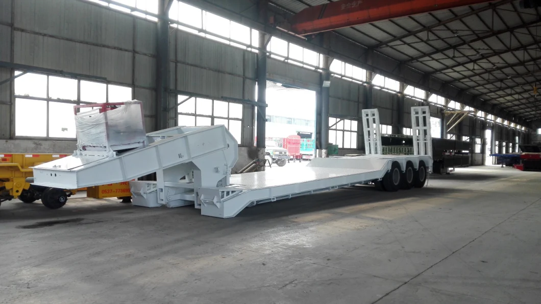 Heavy Duty Container Excavator 6 Axle Low Bed Trailer Truck Tractor Semi Trailer for Sale