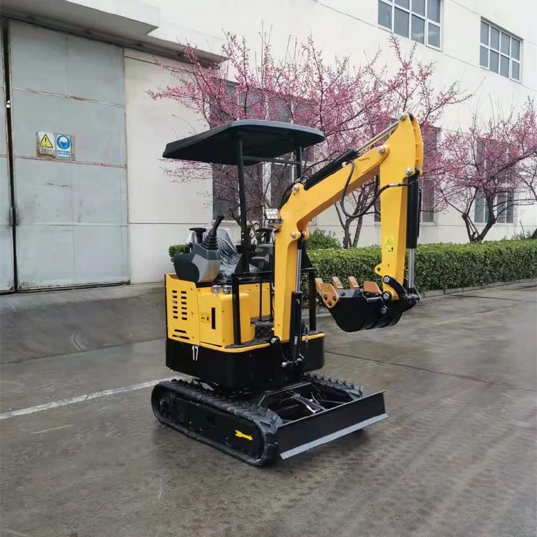 1700kg Mini Excavator/Bagger/Digger with Boom Swing and Retractable Tracks