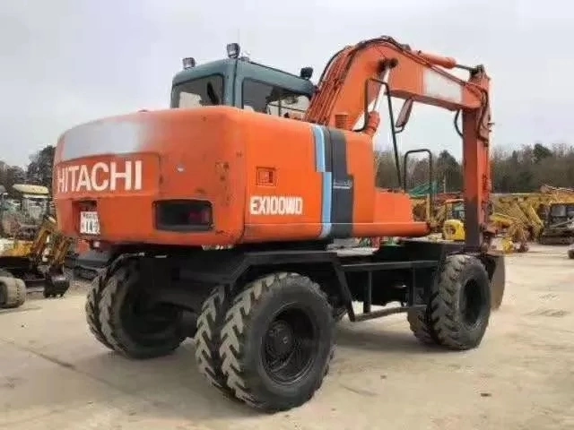 Strong Power Ex100wg 10t Wheeled Used Hitachi Excavator