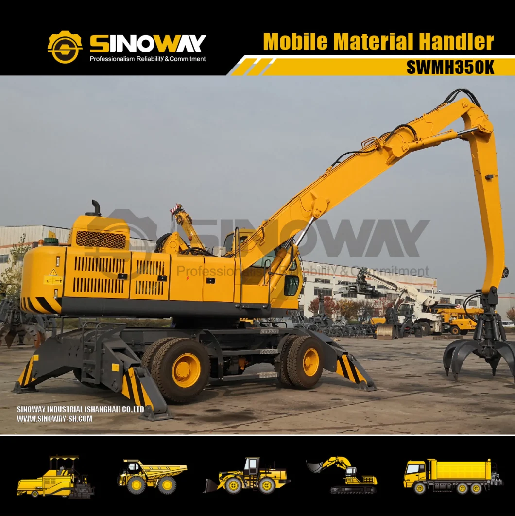 Mobile Material Handler Excavator 35 Ton Mobile Grab Machine