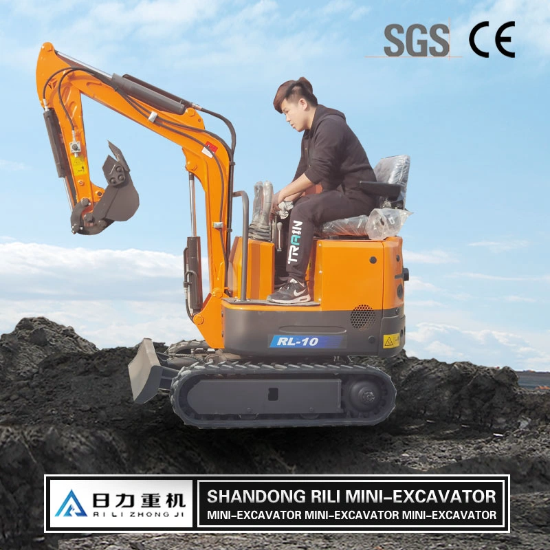 0.8 Ton 1 Ton Mini Excavator with Accessories Crawler 1.5ton 2 Ton Mini Digging Machine