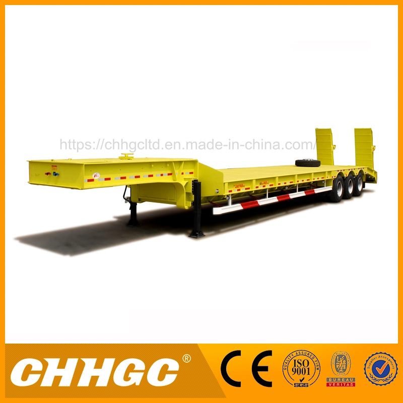 Chhgc 3 Axle Gooseneck Widely Used Excavator Transport Low Bed Semi Trailer