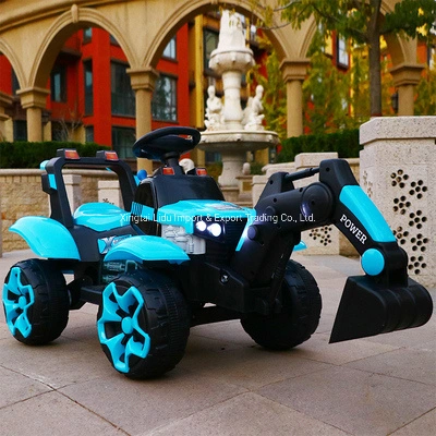 Best Gifts Kids Wholesale Fashion Electric Car Toy Child Ride on Car Excavator Toy Mini Electric Riding Amusement Park Kids Excavator for Children