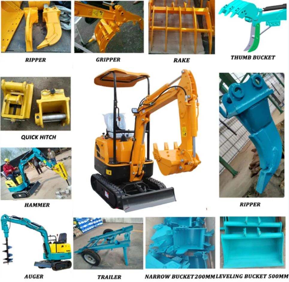 1000kg Hydraulic Mini Excavator Digger/Digging Machine with Competitive Prices