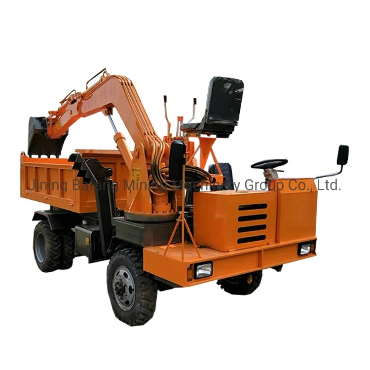 Portable Wheel Excavator Transport Machine