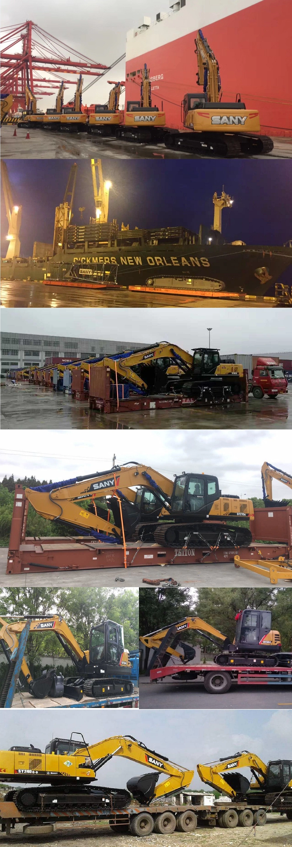 Sany Construction Excavator Manufacturer 20 Ton Sy215c for Plant Dig