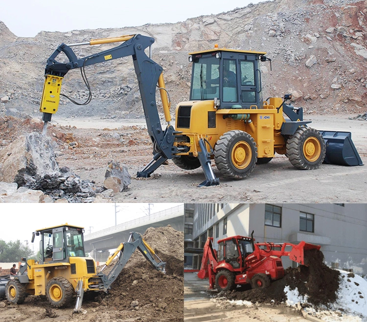 XCMG Official 3 Ton Small Backhoe Excavator Wheel Loader Xc870HK Chinese Mini 4X4 Tractor Backhoe Loader Price for Sale