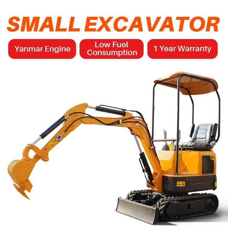 Rhinoceros 1 Ton Mini Excavator OEM Hydraulic Excavator Home Use Digger Peter