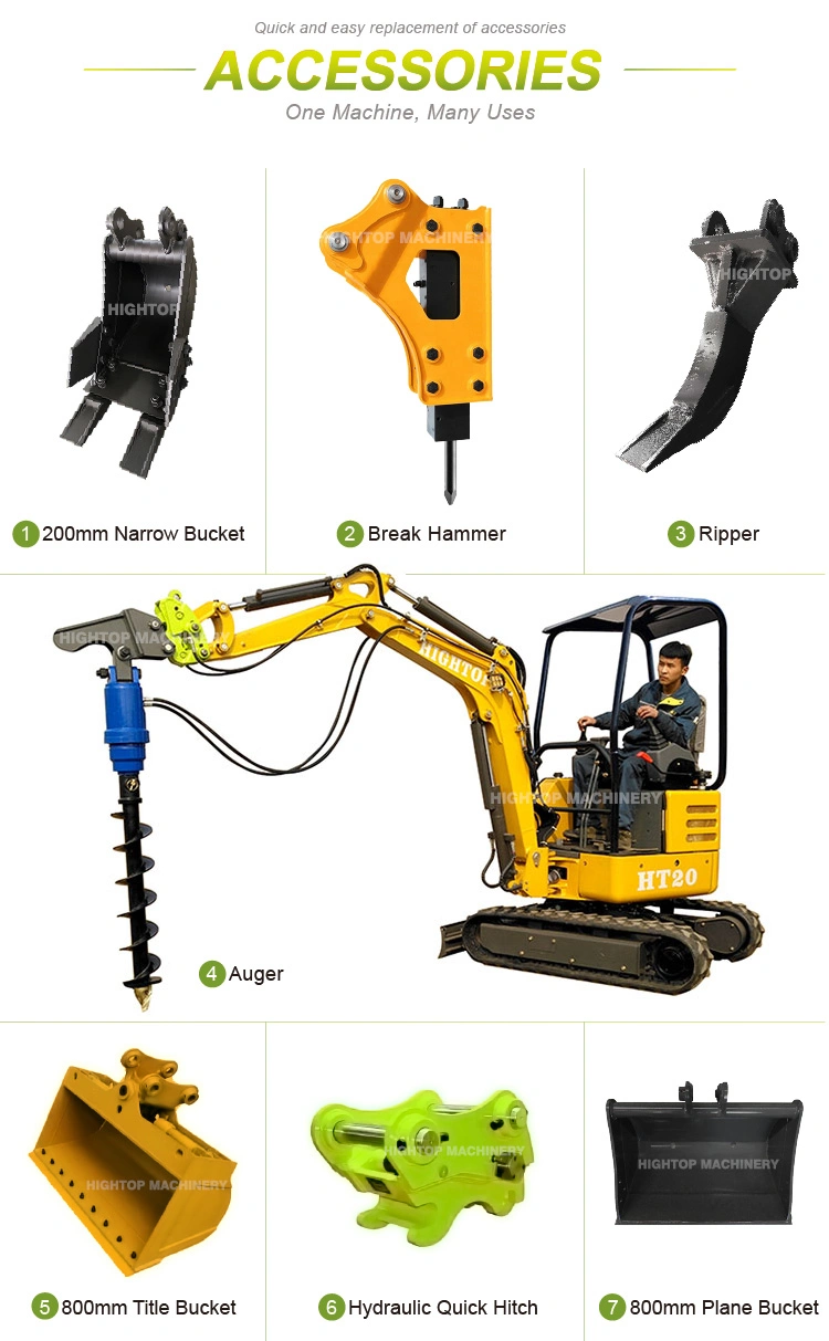 0.6-3.5 Ton Hydraulic Excavator Mini Excavator Crawler Mini Digger