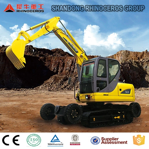 Xiniu Wheel Crawler Excavator with Patent Design