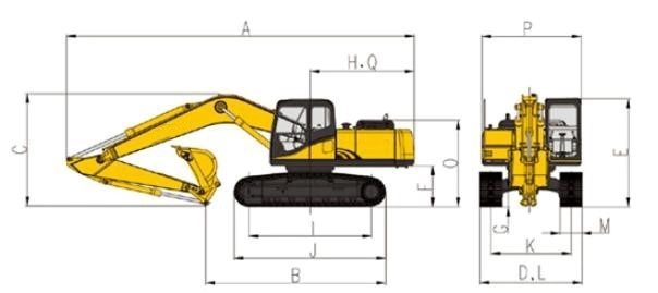 Carter Compact Back Small Digger 1.7 Ton Mini Excavator Digging for Sale