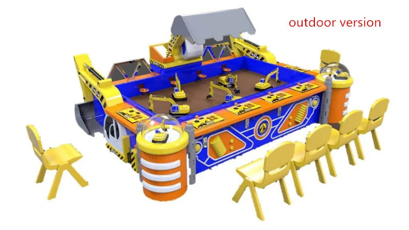 Entertainment Theme Park Excavator Digging Toy Machine for Children Play