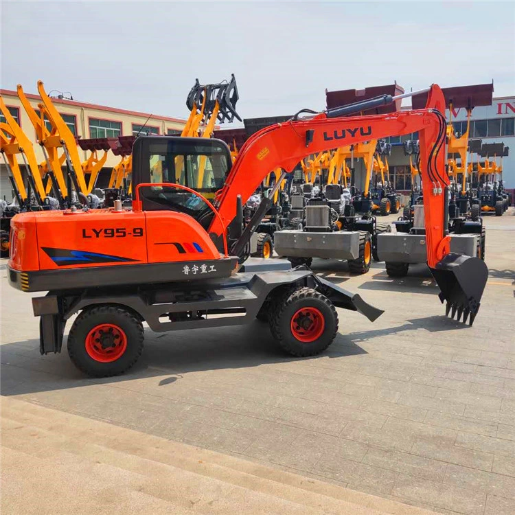 Robust Design Ly95 Mini Excavator Used to Dig and Shovel
