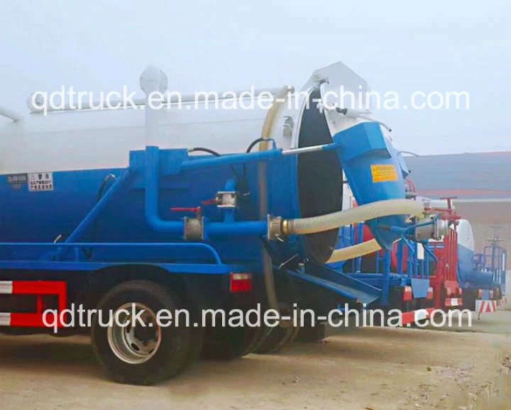 FAW 4m3 fecal suction truck/ sewage suction truck/ vacuum suction sewage truck