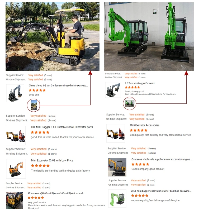 Small Mini Wheeled Excavator for Sale