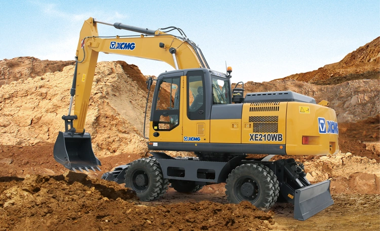 XCMG Xe210wb Excavators 21 Ton Wheel Excavator with Ce
