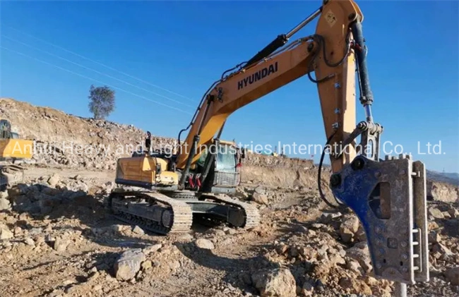 China Hyundai Excavator 38 Ton 39 Ton Hydraulic Heavy Duty R385lvs Grab Bucket Excavator Machine