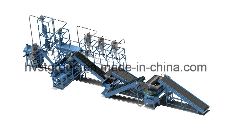 Rubber Tire Recycle Technology Rubber Tire Mulch Machine Rubber Tire Mulch in China