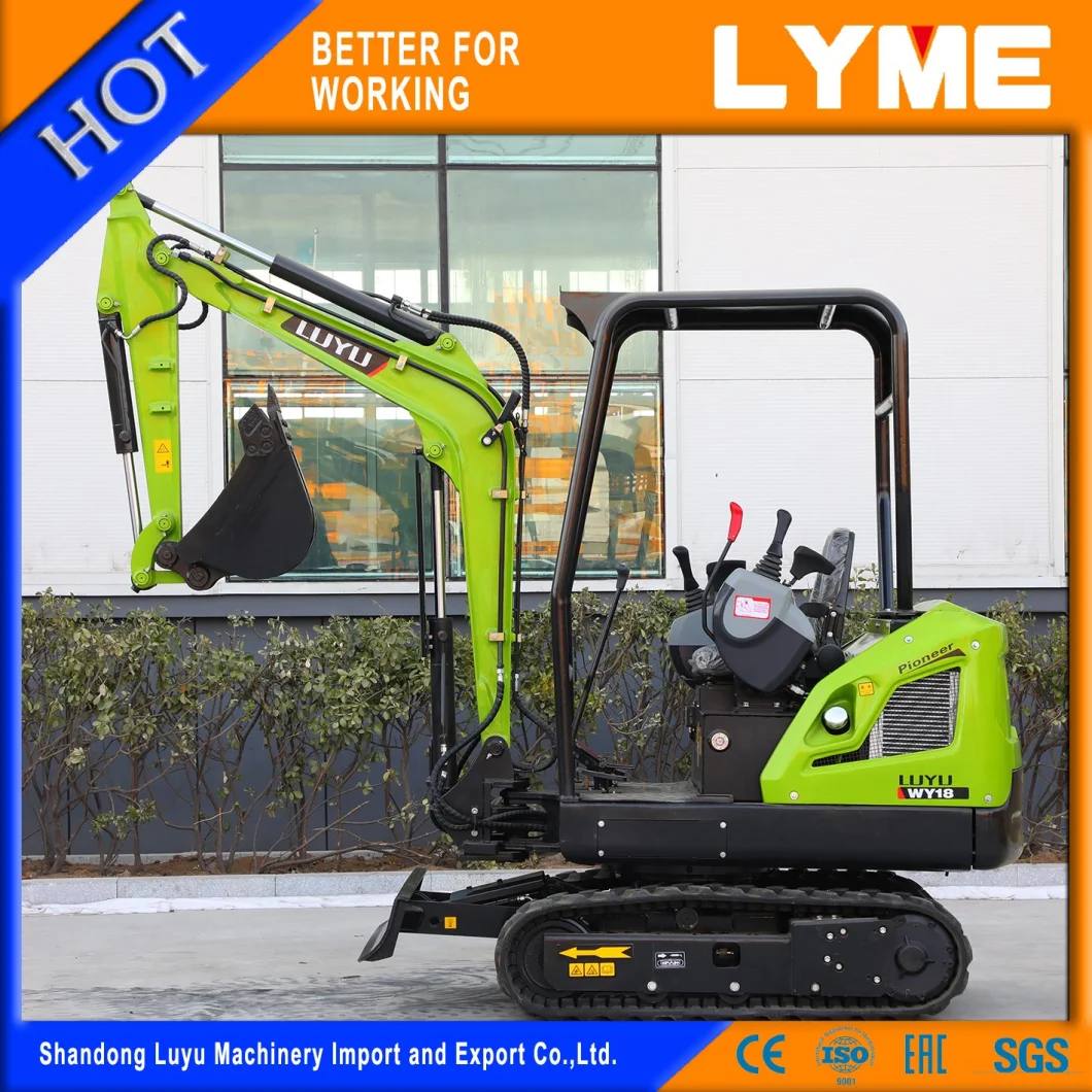 Excellent in Quality Mini Excavator Ly18 with Swing Arm for Digging Tree Hole