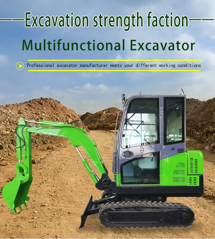 2.6t Crawler Excavator Long Boom Rubber Crawler Excavator Machine Manufacturer