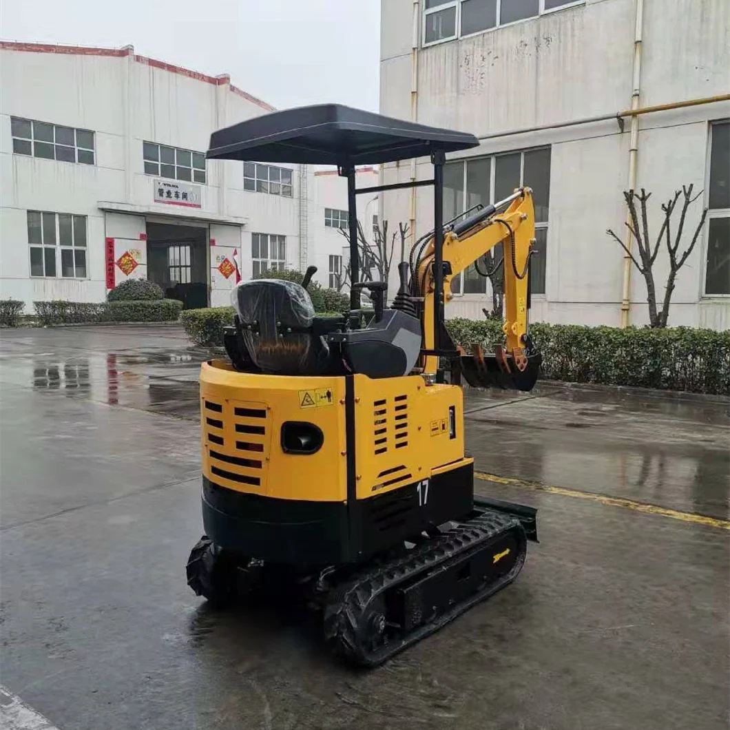 1700kg Mini Excavator/Bagger/Digger with Boom Swing and Retractable Tracks