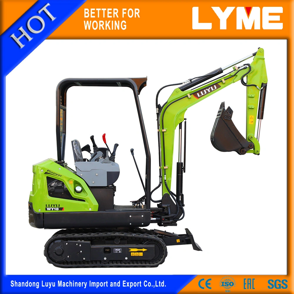 Moderate Price Mini Excavator Ly18 with Swing Arm for Digging Tree Hole