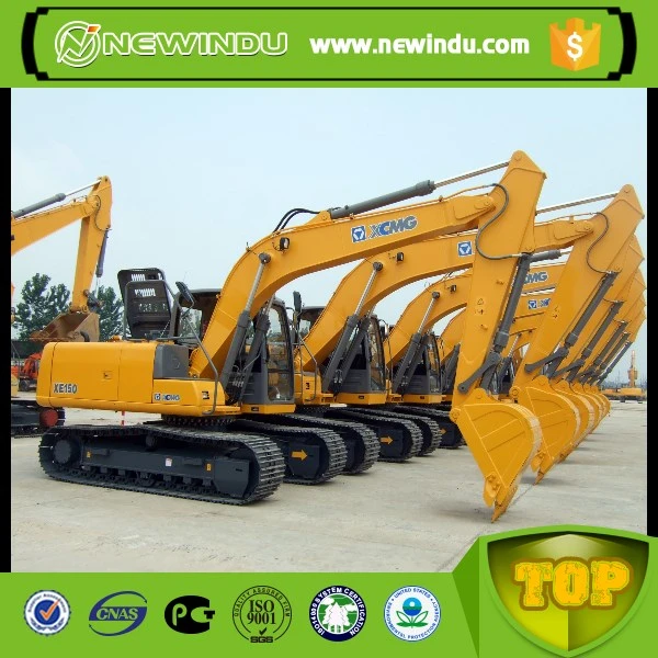 Xuzhou Factory China Top Brand 15 Ton Mini Hydraulic Excavator Xe150d with Quick Attach and Hammer