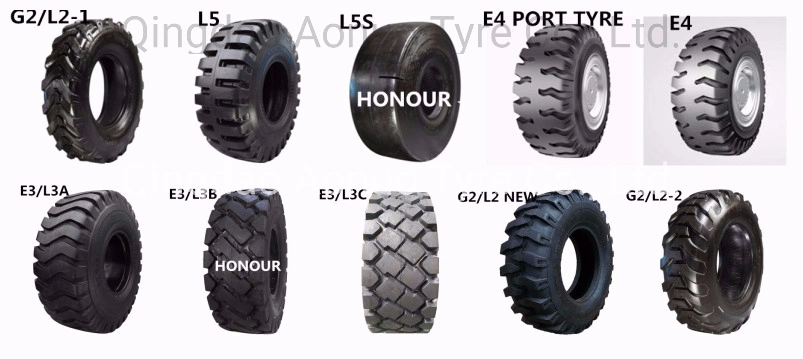 Top Brand Honour Manufacturer Bias Tyres Nylon OTR Tire G2/L2 Wheel Loader Excavator Tyre with ISO, DOT for Sale 15.5-25