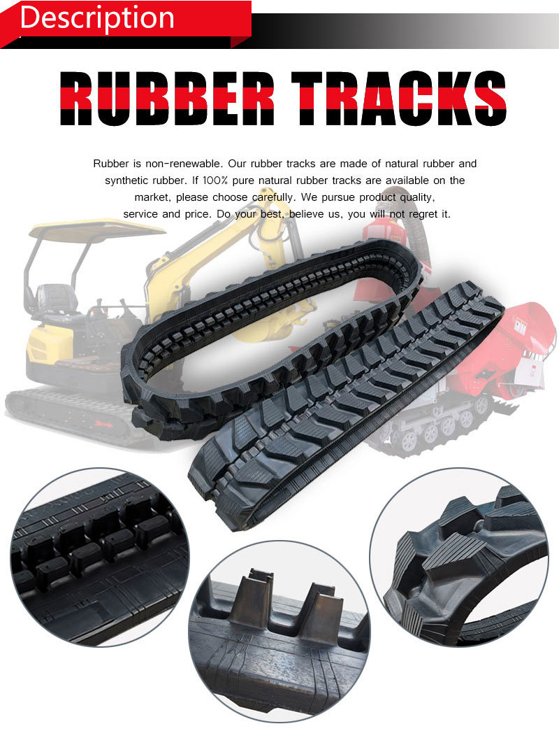 High Quality Rubber Track for Tractor Excavator 250*52.5n