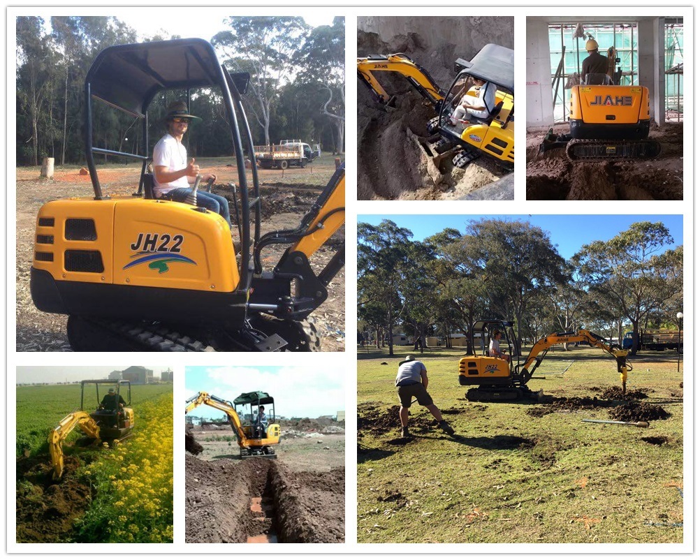 New Excavator Price 1.8 Ton 2ton Mini Excavator Digging Hydraulic Small Micro Digger Machine