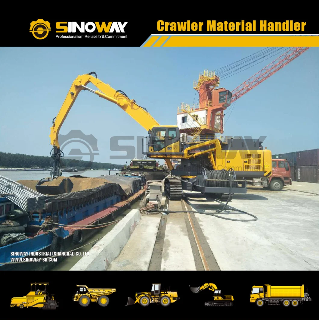 50 Ton Excavator Material Handling Sinoway Grab Excavator on Sale