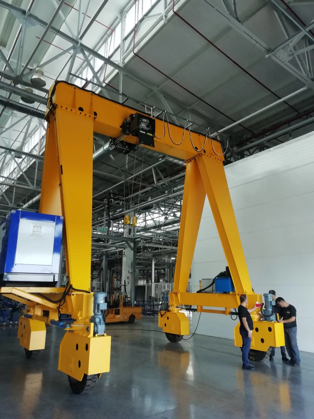 Double Beam Mobile Hydraulic Rubber Tyre Mounted Gantry Crane