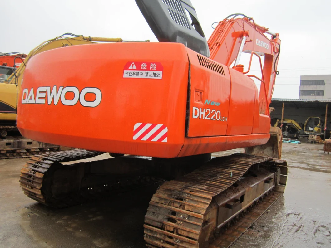 Used Original Daewoo Dh220-5 Track Excavator, Secondhand Crawler Excavator