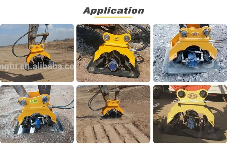 Excavator Mounted Hydraulic Vibrator Compactor Soil Plate Compactor