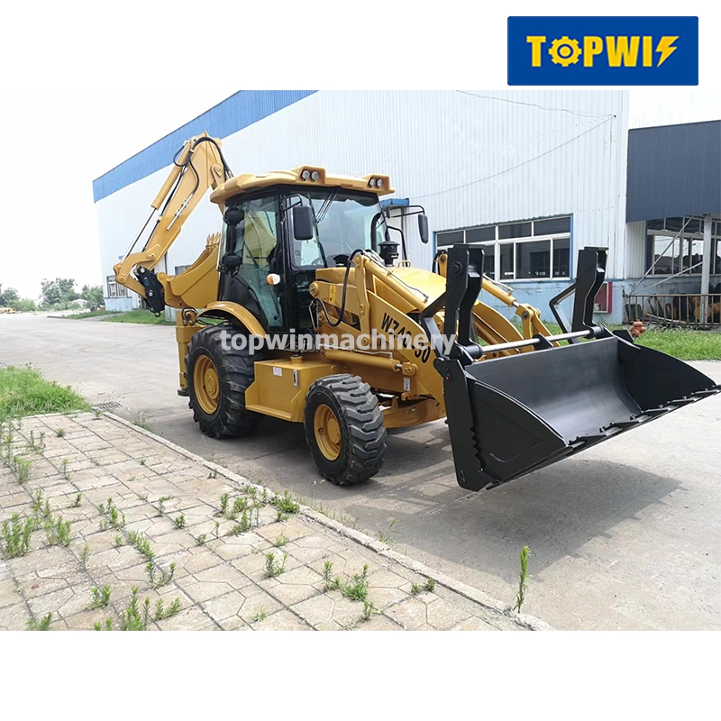 Chinese Cheap Price Customized Jcb 3cx 3dx 1cx 4cx 4X4 4WD Compact Small Mini Tractor Excavator Loader Backhoe Loader with Attachment CE for Sale