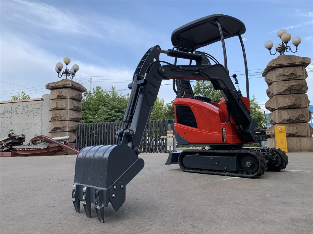 1000kg Mini Crawler Excavator Swing Arm 120 Degree with Excavator Attachment Chinese Digger